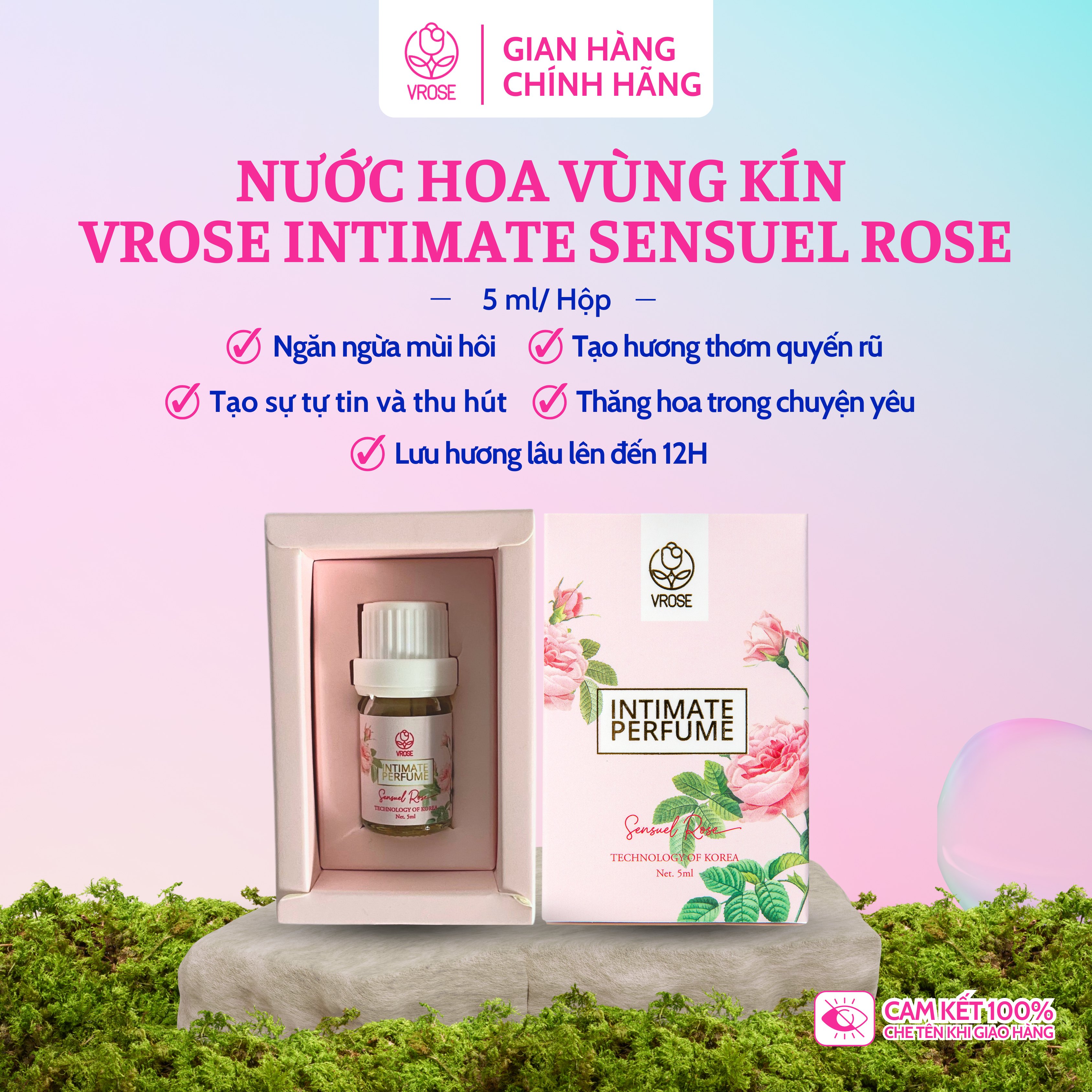 Combo sạch thơm nồng nàn vùng kín Vrose