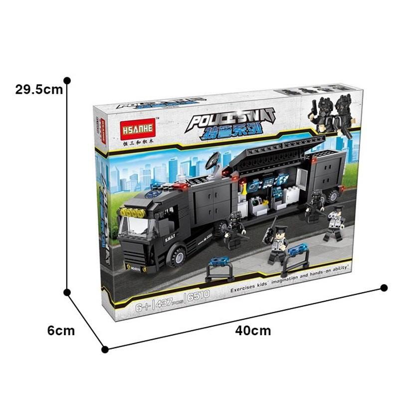 [HCM]Lắp ráp Lego xe ứng cứu thông tin SWAT - 6510