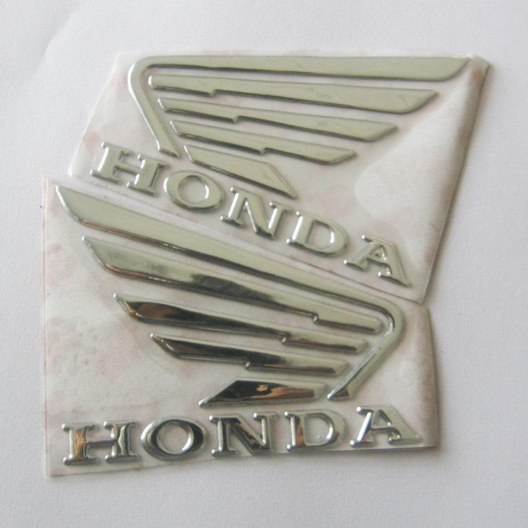 Bộ 2 tem logo cánh Chim honda 3D nổi