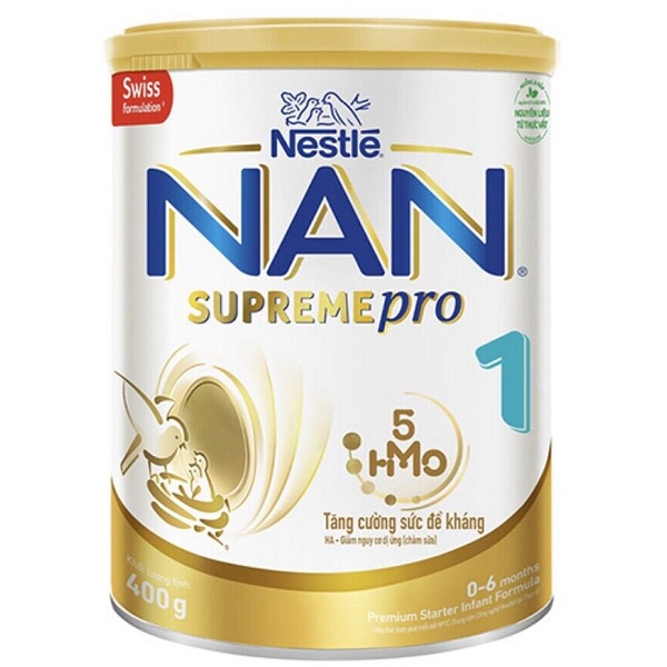 Sữa bột nestle nan supreme hmo pro 1 400g