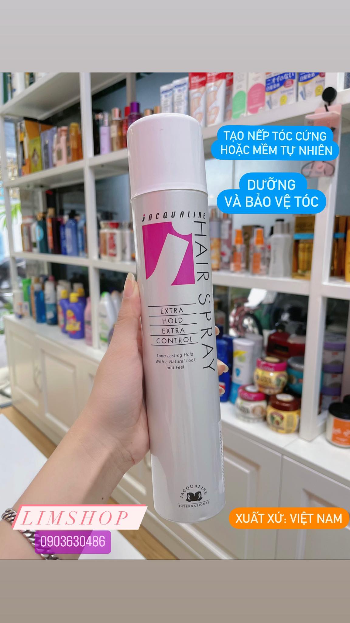 🌹🌹Keo xịt tóc J jacqualine trắng 420ml🌹🌹