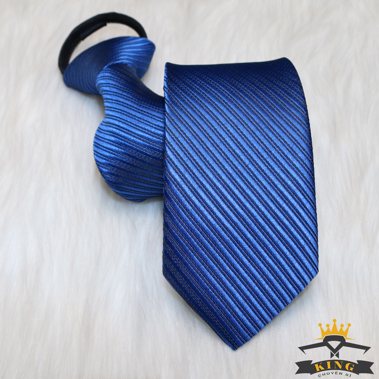 Cà vạt nam thời trang công sở cao cấp King, Caravat nam thắt sẵn bản nhỏ 6cm (C021)