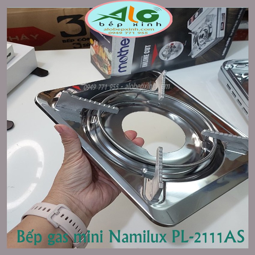 Bếp gas mini Namilux Mother PL2111AS / PL-2111AS - Chống cháy nổ 2 cấp - Bộ vỏ bếp bằng inox - Bảo hành 6 tháng - Alo Bếp Xinh