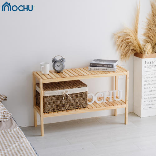 Kệ Đa Năng 2 Tầng Khung Gỗ Thông OCHU - Bench 2F
