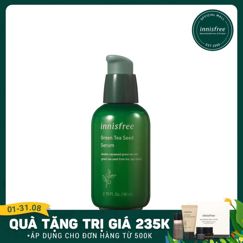 Tinh chất dưỡng ẩm cô đặc từ trà xanh và dầu hạt trà xanh tươi Jeju Innisfree The Green Tea Seed Serum 80ml - NEW giá rẻ