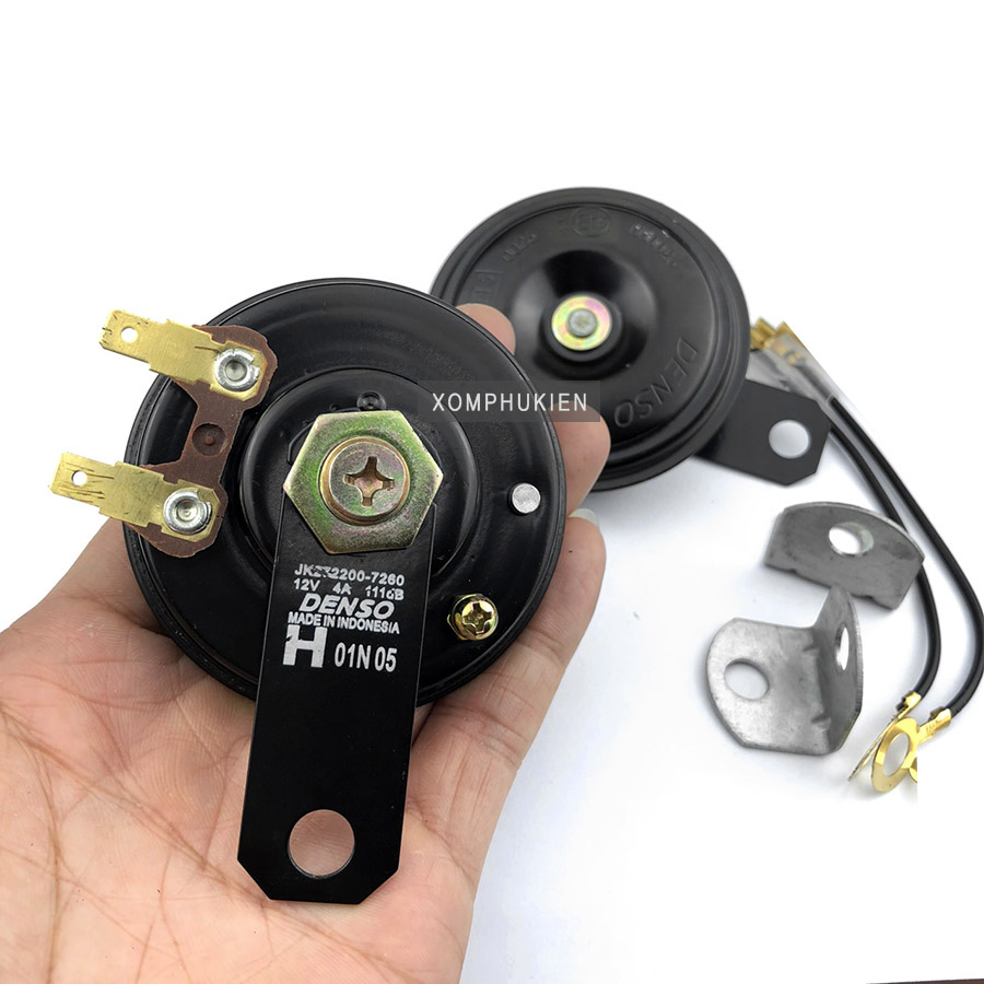 Kèn Xe Máy Hình Tròn 12V Độ Chế, Trang Trí Xe