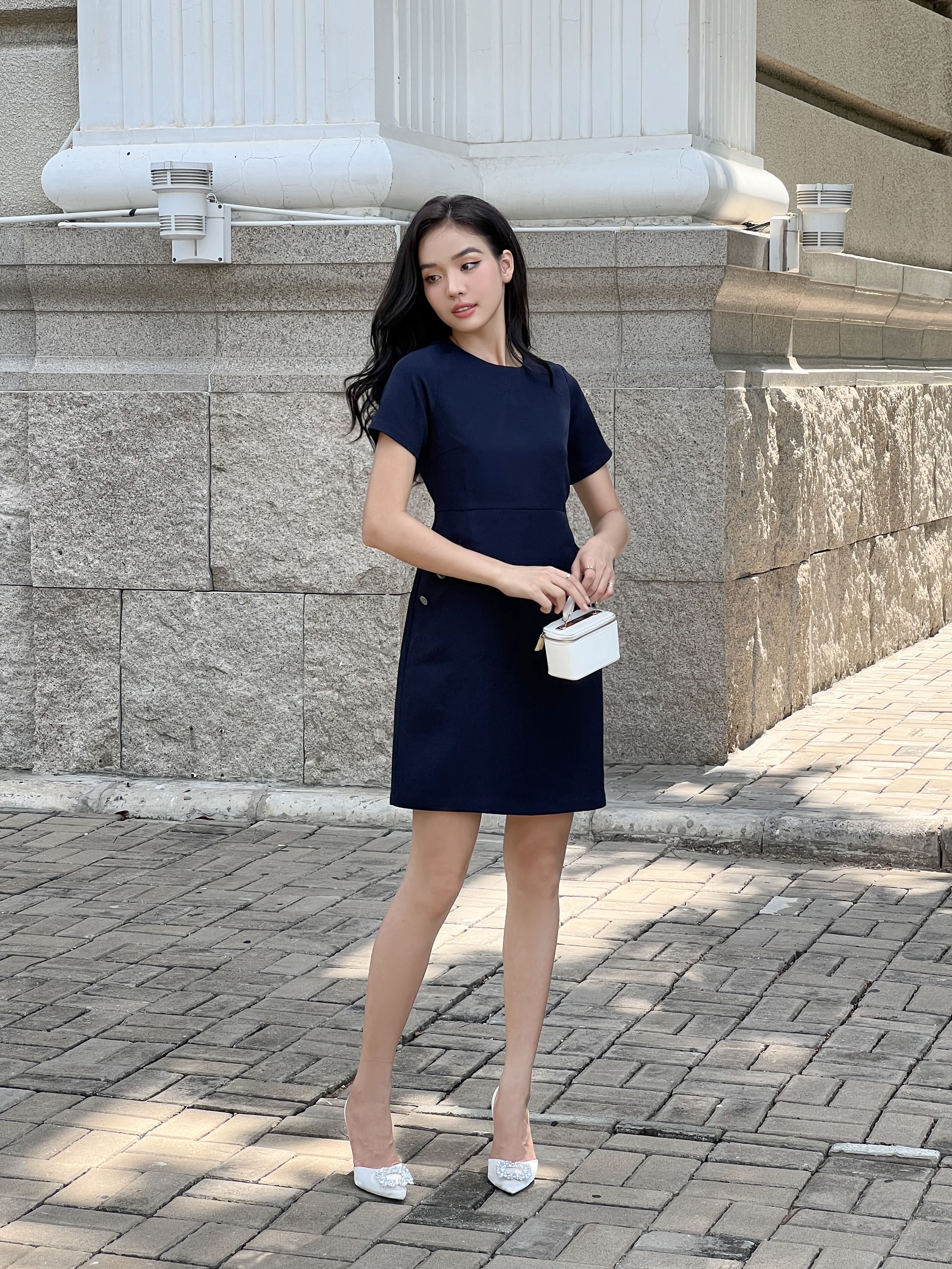 Đầm navy thanh lịch - YV LE & CO