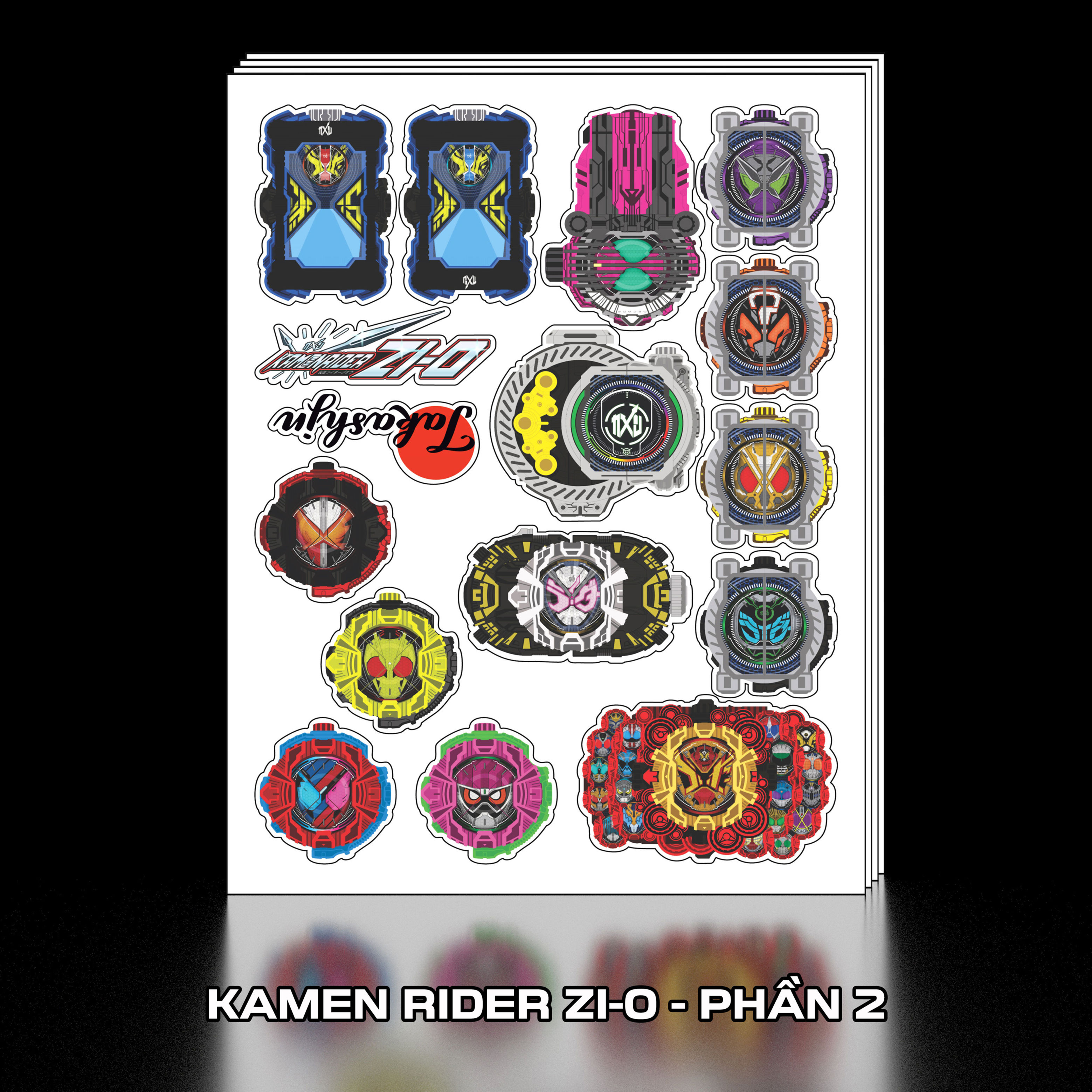 Sticker Decal dán Kamen Rider