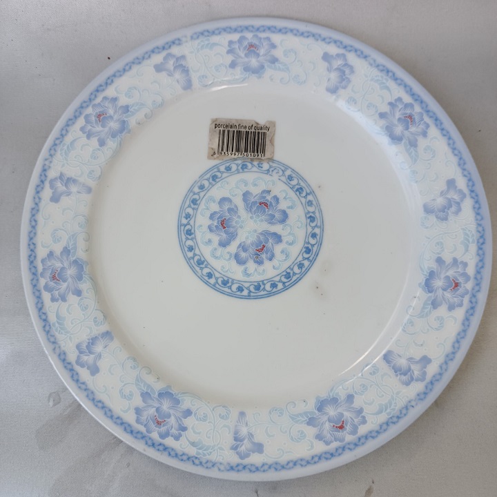 Đĩa sứ 16 cm Họa Tiết Xanh cao cấp