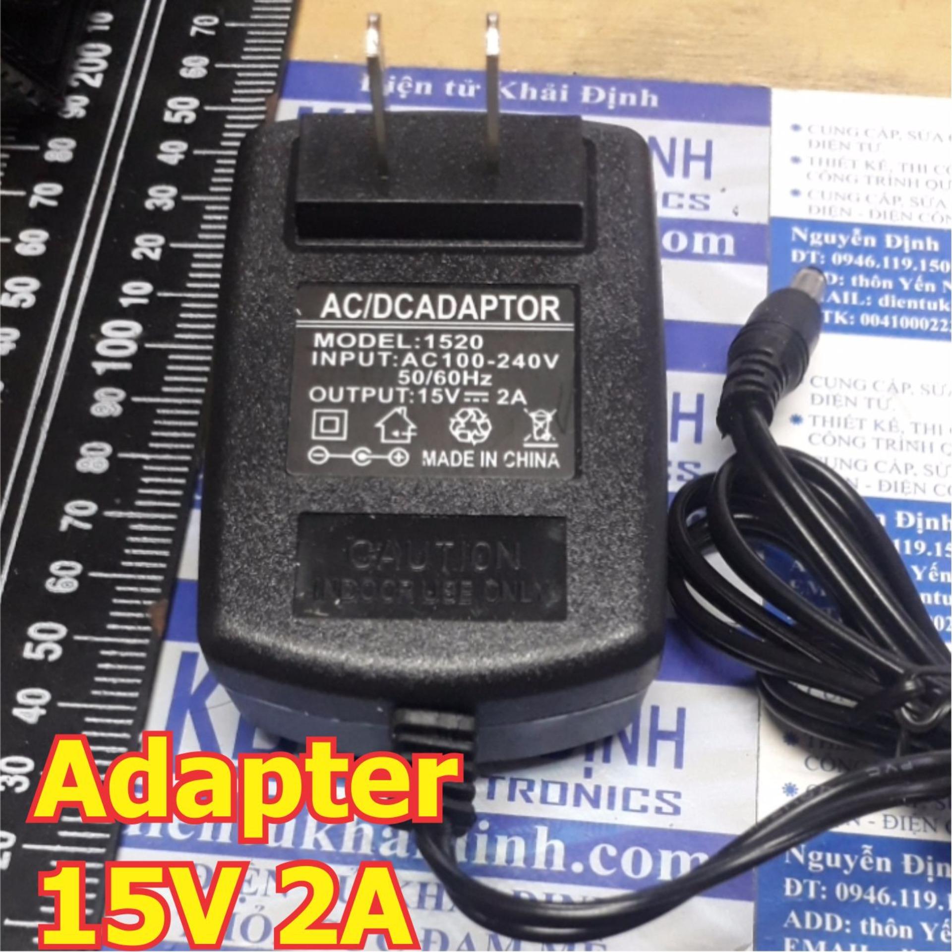 nguồn adapter 15V 2A 5V 2000mA, cổng 5.5*2.1mm kde5386
