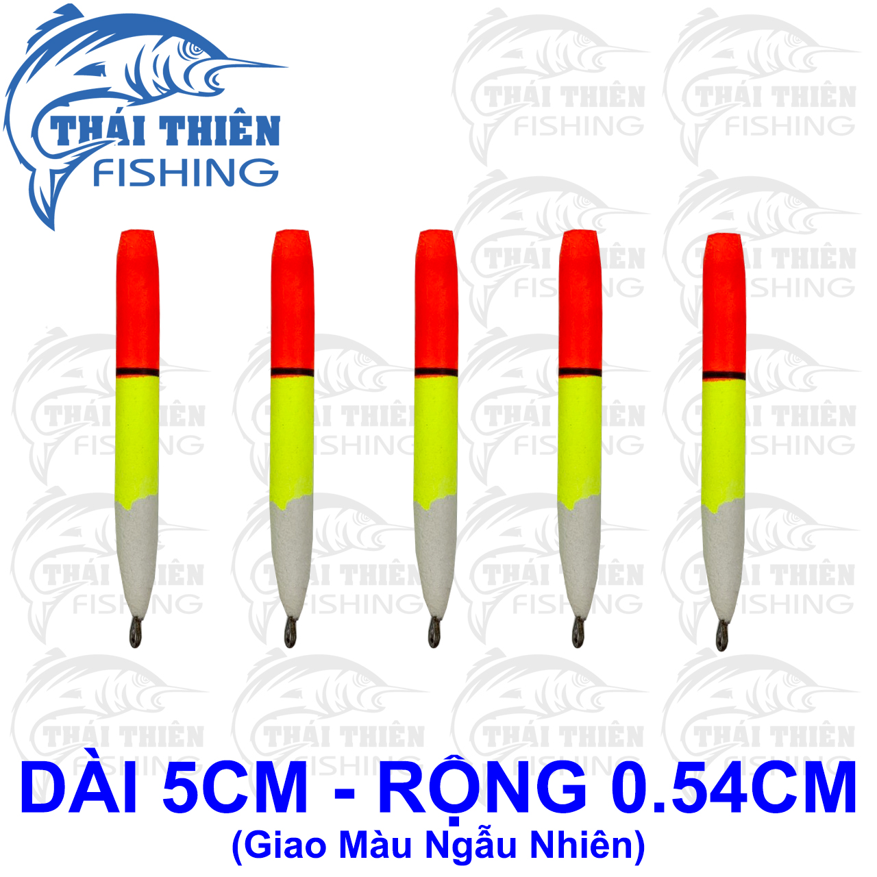 Combo 5 Cái Phao Câu Cá Bằng Mút Xốp Hình Bút Chì Đủ Kích Cỡ, Màu Sắc