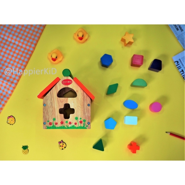 ☌  Nhà thả 12 khối Winwintoys - Đồ chơi gỗ hình khối phát triển tư duy toán học và không gian cho trẻ