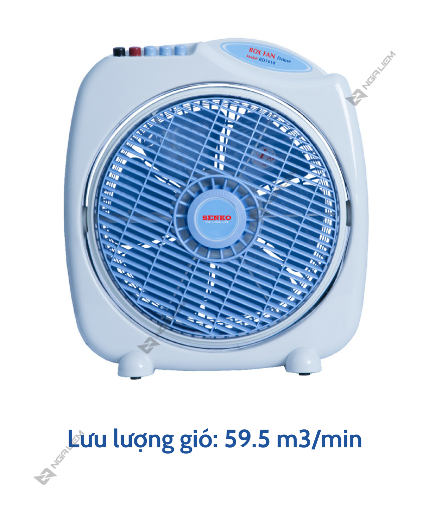 Quạt Bàn Đảo 4 Tấc BD1410 Senko (Quạt Hộp) (Chuyển Hướng Điện)
