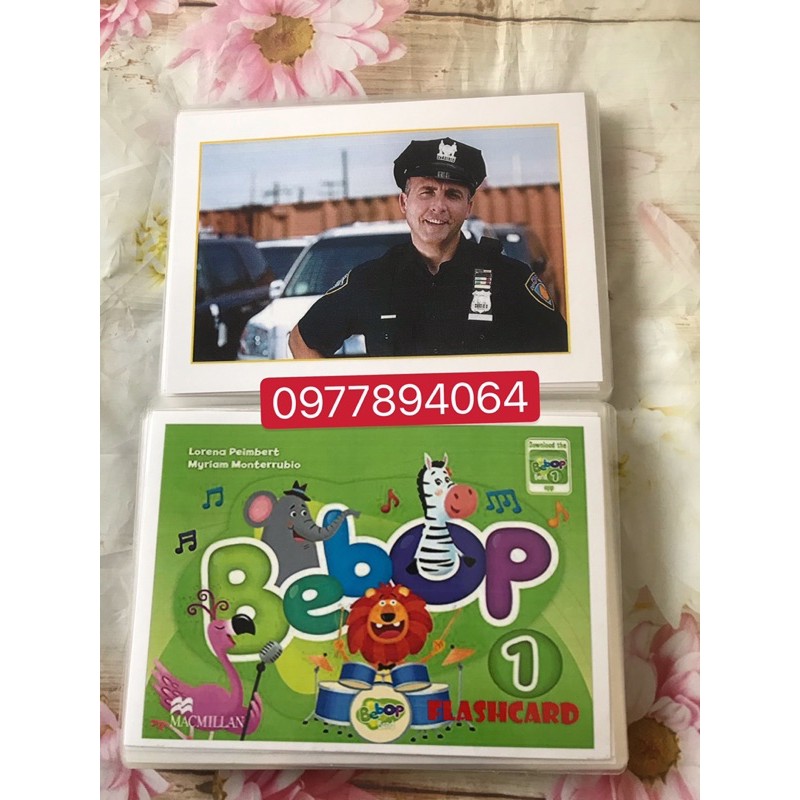 Thẻ Flashcards Tiếng Anh Bebop level 1️ép plastics - 90 thẻ