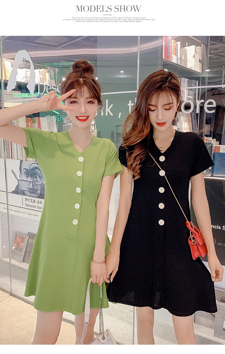 VÁY PHỐI CÚC PHONG CÁCH HÀN QUỐC
