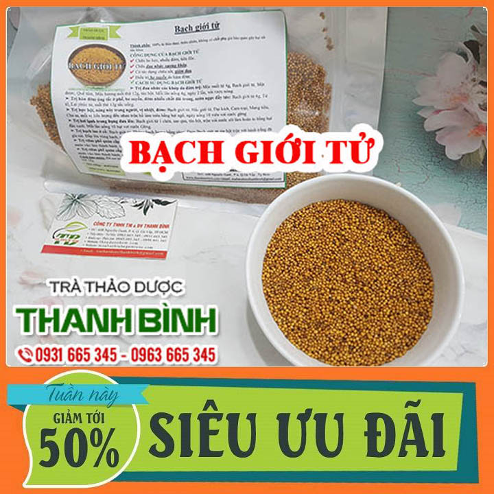 Bạch giới tử 1kg khô - dược liệu thanh bình