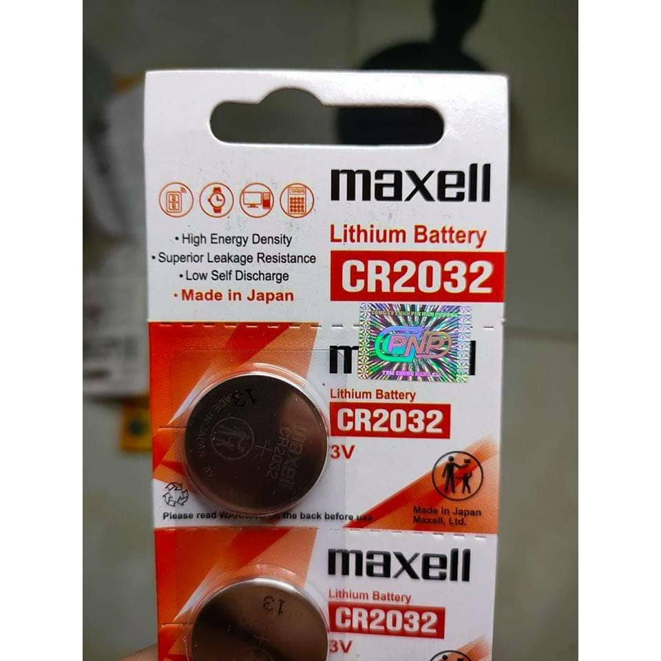 Combo 5 viên pin Cr2032, pin Cmos Maxell lithium 3V