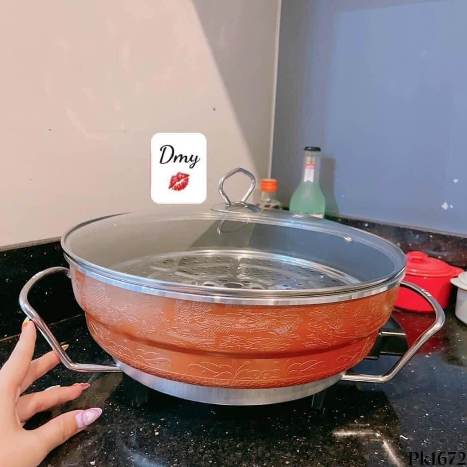 Nồi lẩu điện đa năng OSAKA 7903S - Chảo lẩu điện đa năng dành cho gia đình hay đi du lịch gọn nhẹ tiện lợi
