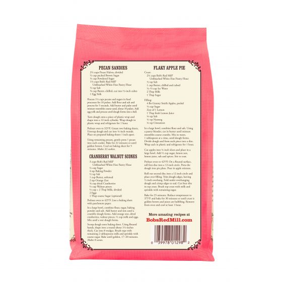 (New date 06/2025) Bột Mì Mềm Không Tẩy Bob's Red Mill 2.27Kg - Bột Số 8