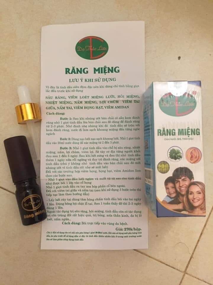 tinh dầu Răng Miệng của Dạ Thảo Liên lọ nhỏ 5ml