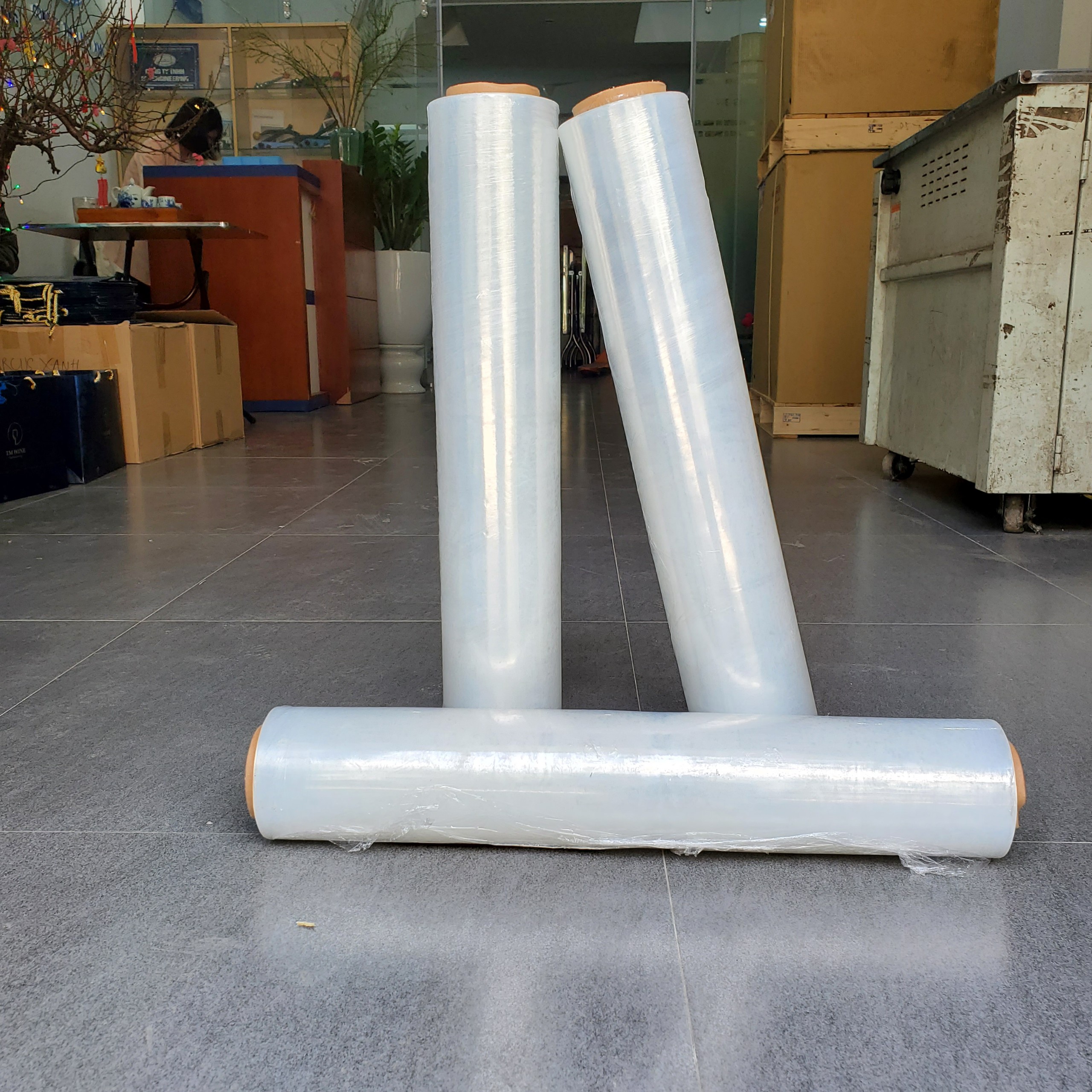 Màng PE bọc hàng, khổ 50cm, 2,3kg/cuộn