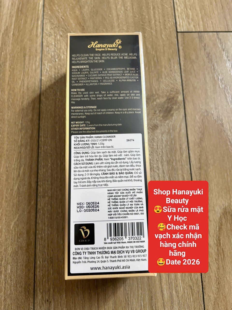 [Chính hãng Hanayuki, Date 2027] Sữa Rửa Mặt Y Học Hanayuki Hana Cleanser