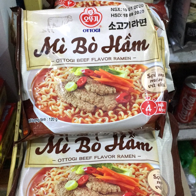 Mì Ottogi Jin Bò Hầm Hàn Quốc gói 120gr
