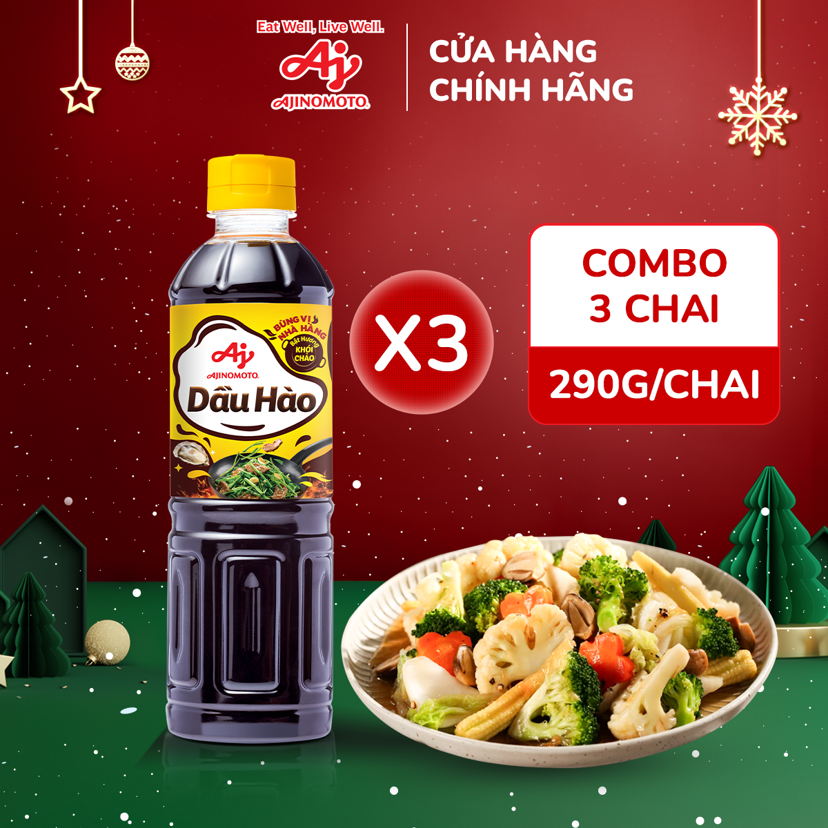 Combo 3 chai dầu hào 290g/ chai