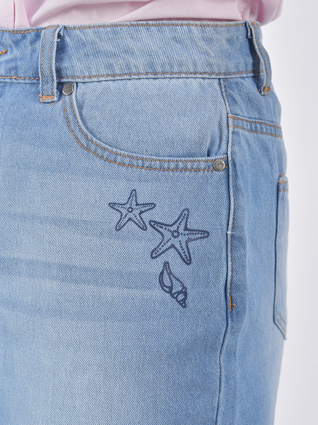 Chân váy Jeans nữ Ojeans - 5VSJ40433FW