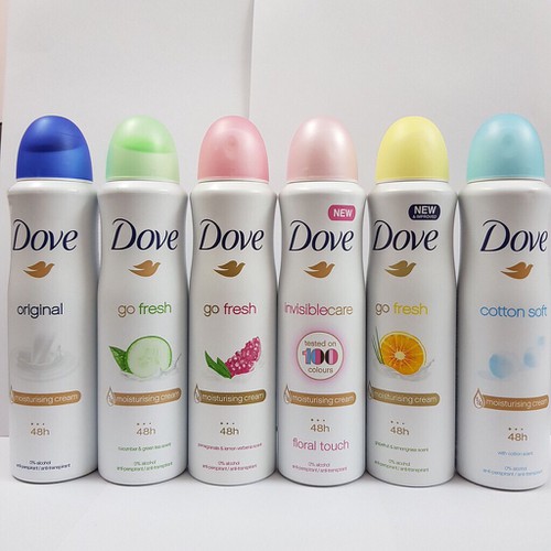Xịt Khử Mùi Dove Nữ 150ml - Date xa ( Nhiều mùi lựa chọn )