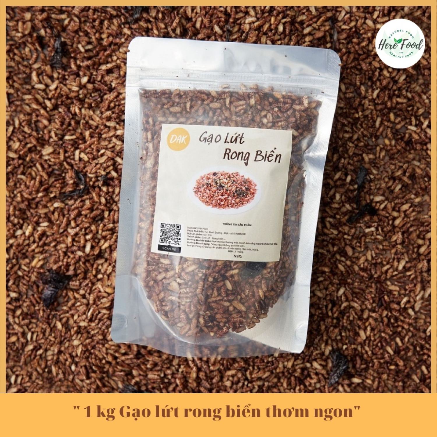 Brown rice drying seaweed dieting delicious effective weight loss-drying crispy here Food ensure nutrition bag 500gr