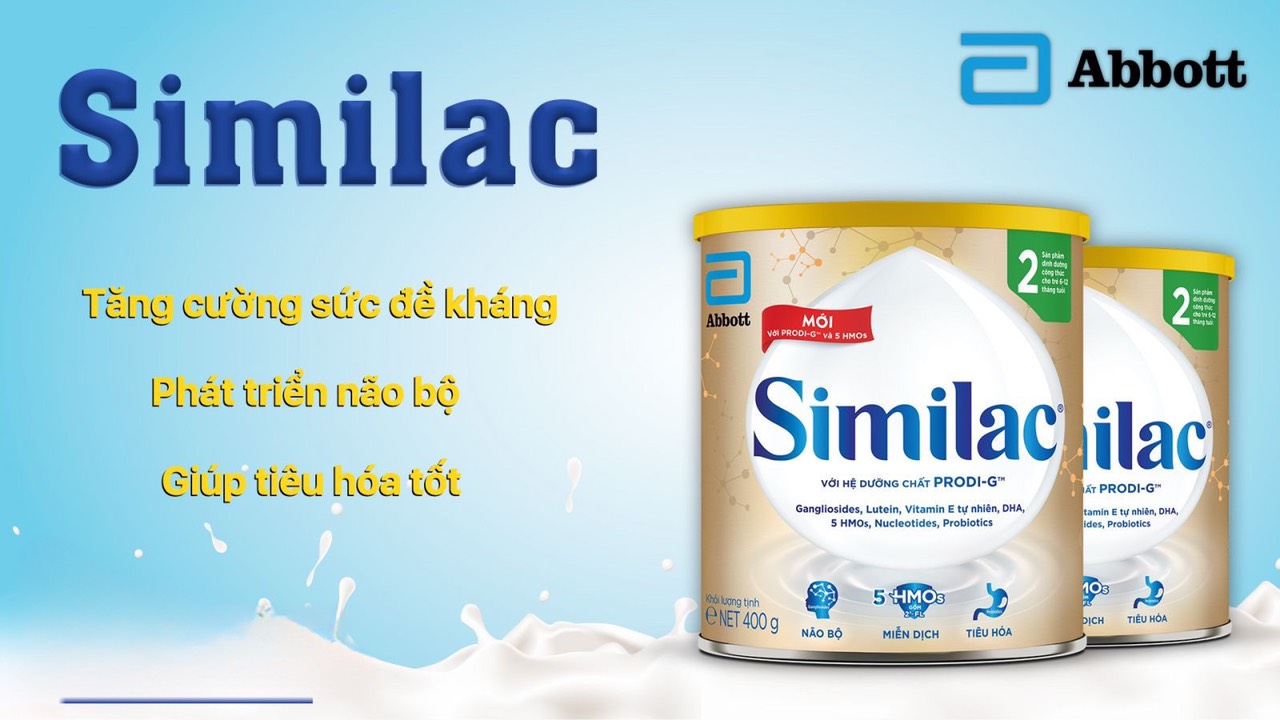 [Date 5.2025] Sữa Similac 5G số 2 lon 400g cho bé 6-12 tháng tuổi