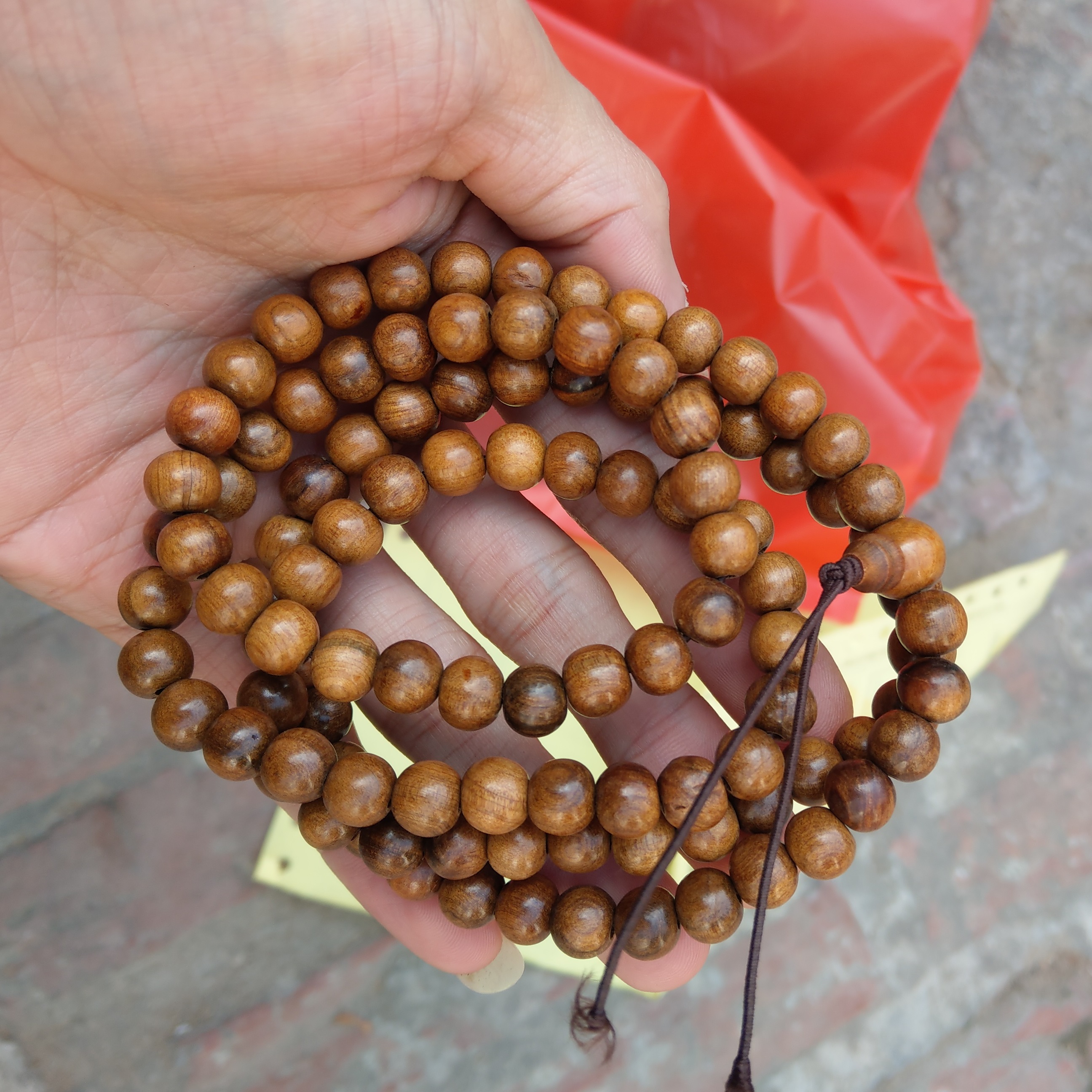 Tràng 108 Hạt - Gỗ Bách Xanh - Size 12mm