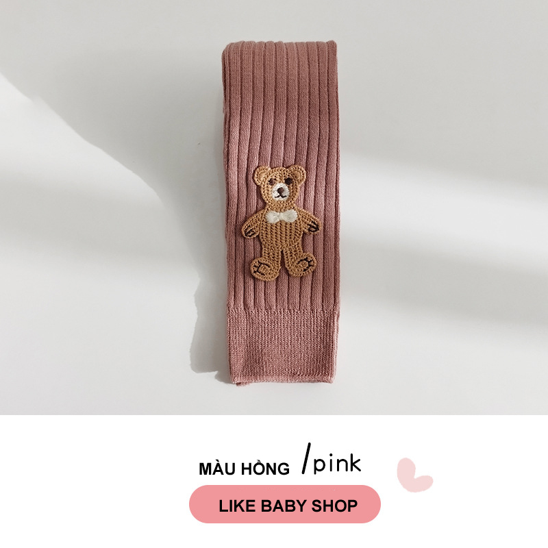 Quần tất bé gái họa tiết hoạt hình 100% cotton hàng xuất hàn quốc quần legging bé gái từ 0 - 4 tuổi pk107