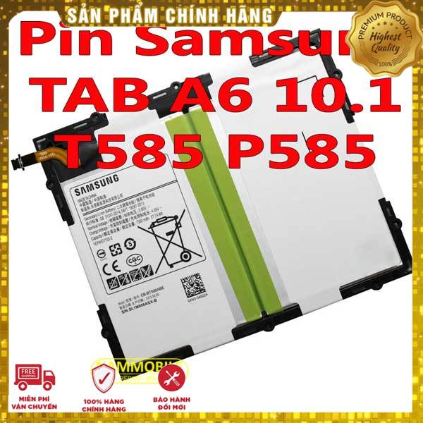 Pin samsung galaxy tab a6 10.1 t585 t580 eb-bt585abe 7300mah zin + tặng siêu dán pin