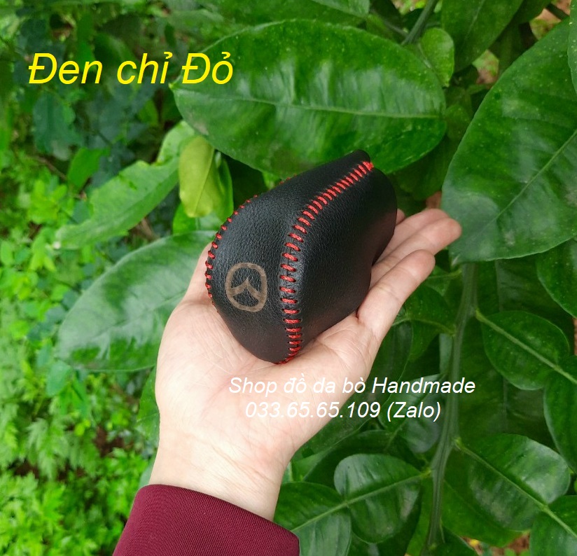 Bọc da cần số phanh tay xe Mazda 2,3,6, CX5, CX8 (AT) bằng da thật