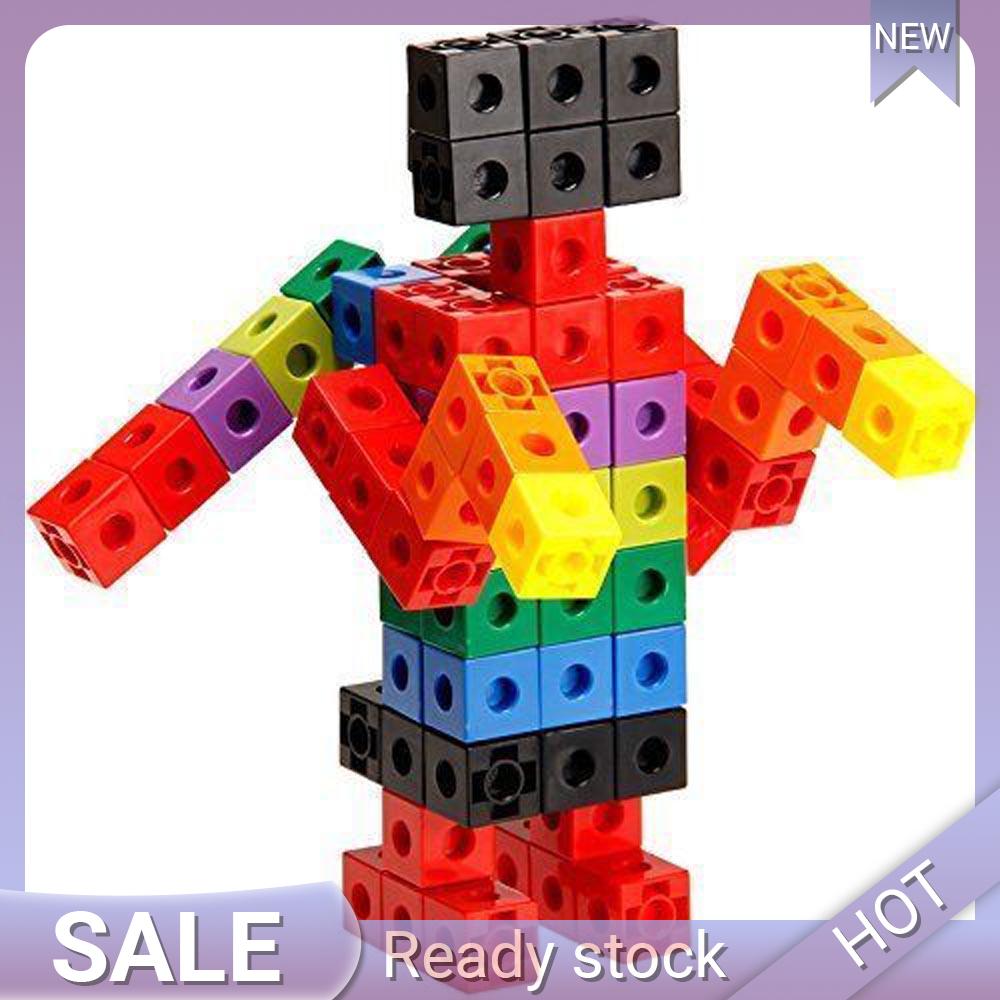 Ready Maths Link Cubes Interlocking Snap Cubes Counting Snap Blocks Toy Gift Hot Sale