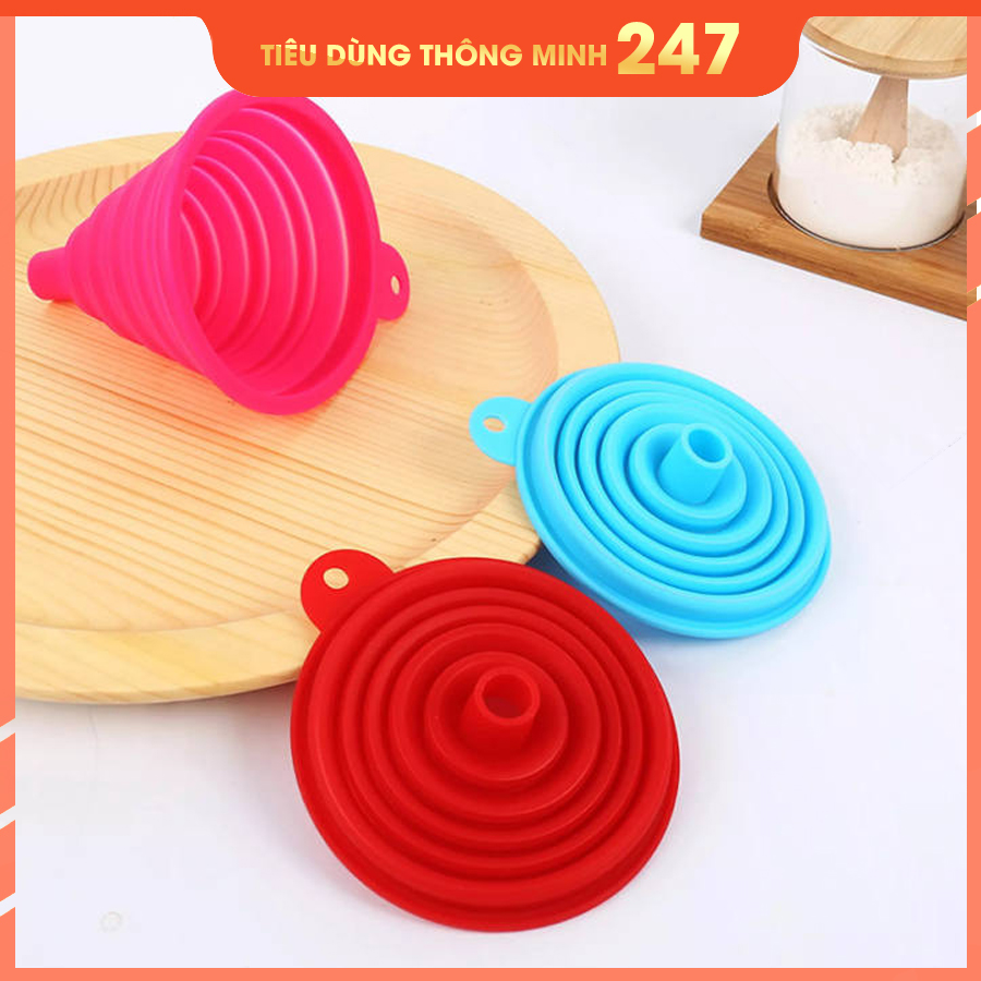 Phễu silicon gấp gọn tiện dụng
