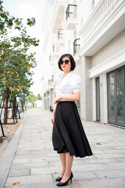 Áo croptop buộc dây eo CLARA MARE BLS4018