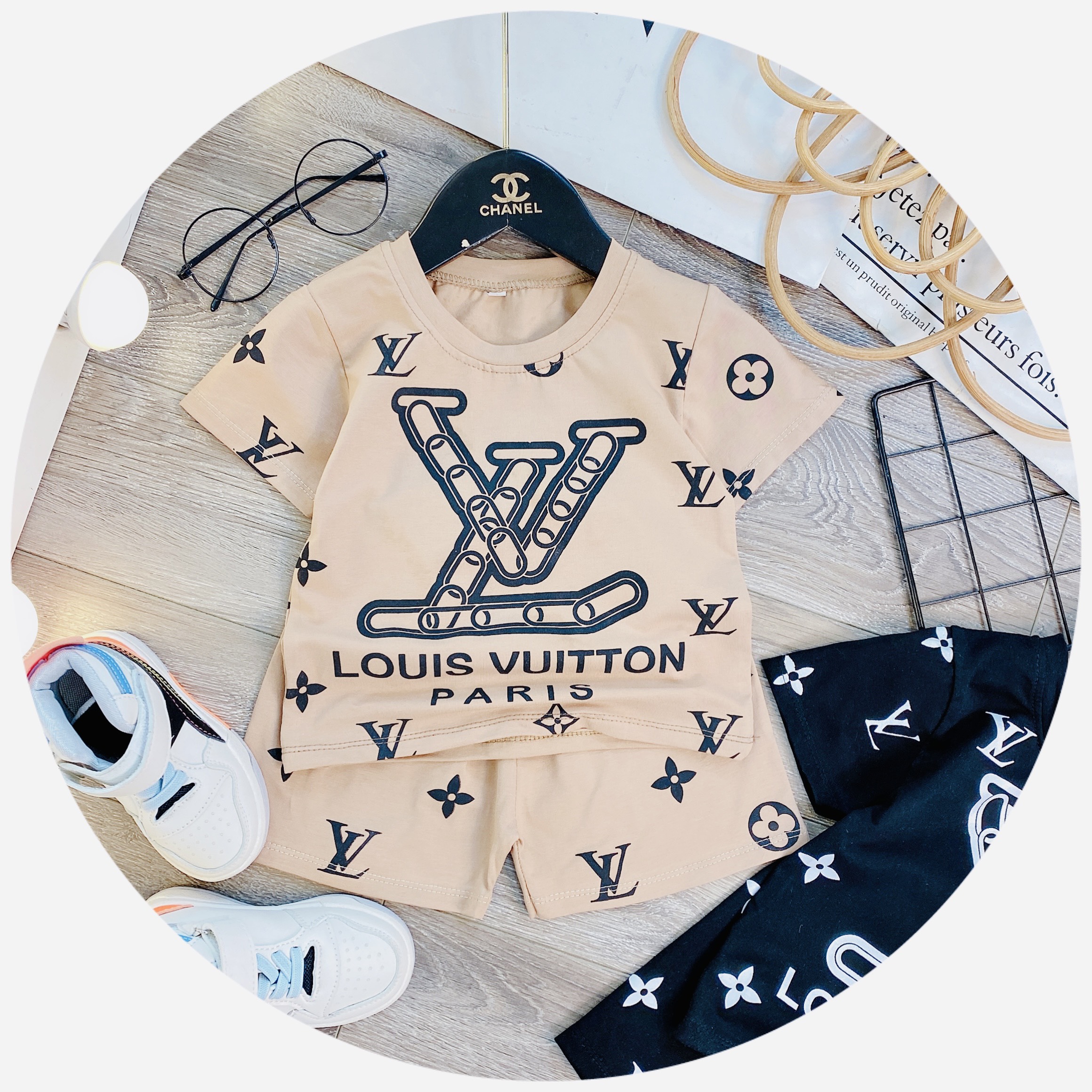 Bộ  cotton tàu cho bé