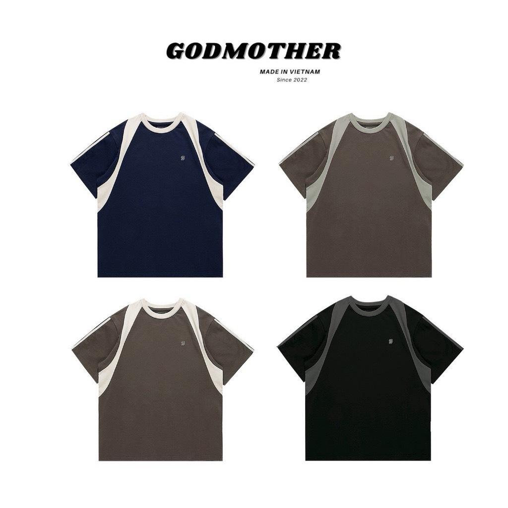 Áo Thun Raglan  Cotton Phối Line Unisex 3 Màu