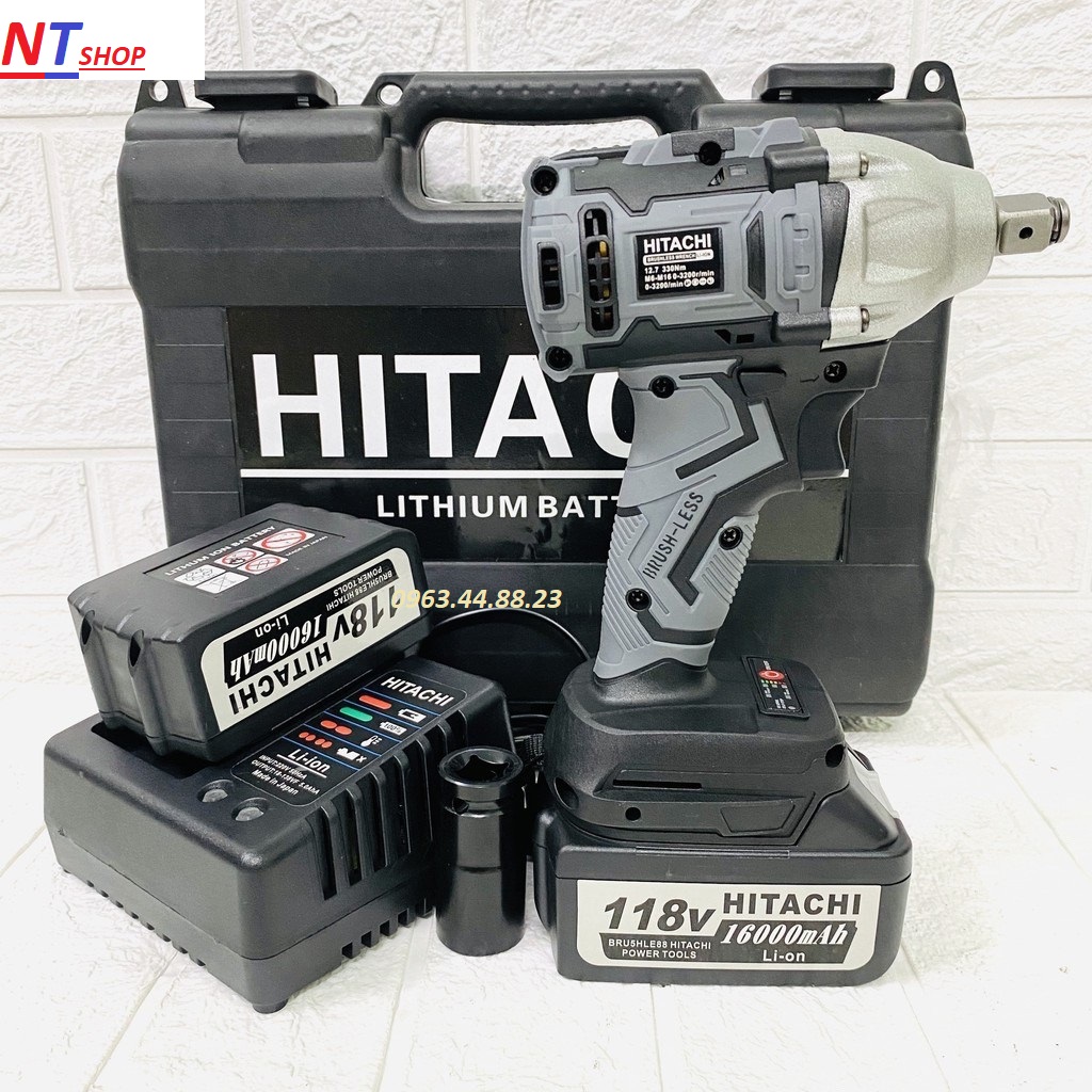 máy siết bulong HITACHI 88v 2 pin