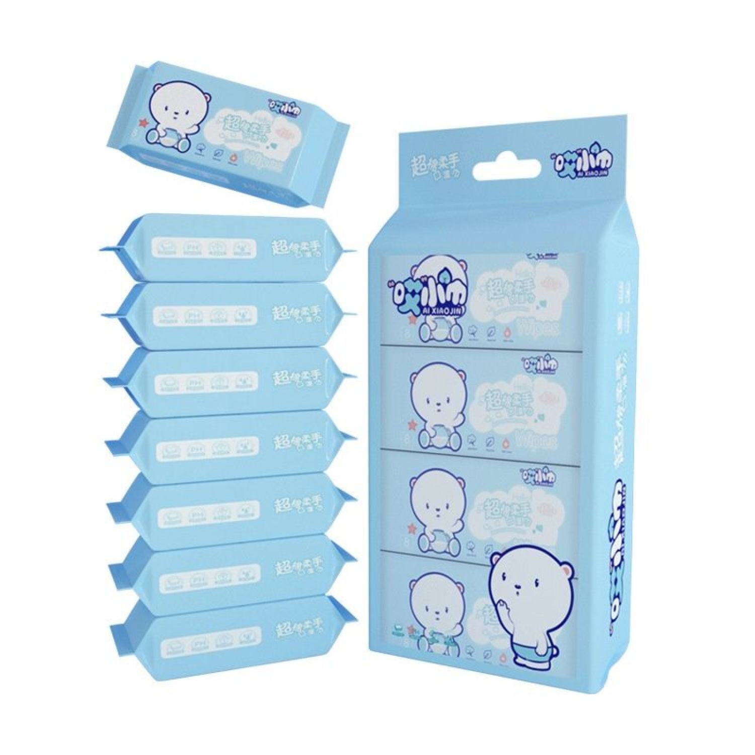 [1 gói] Khăn ướt mini bỏ túi siêu tiện lợi