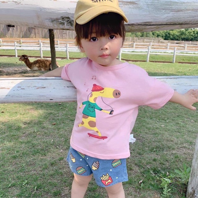 ÁO THUN COTTON CÓ DÃN 4 CHIỀU CHO BÉ