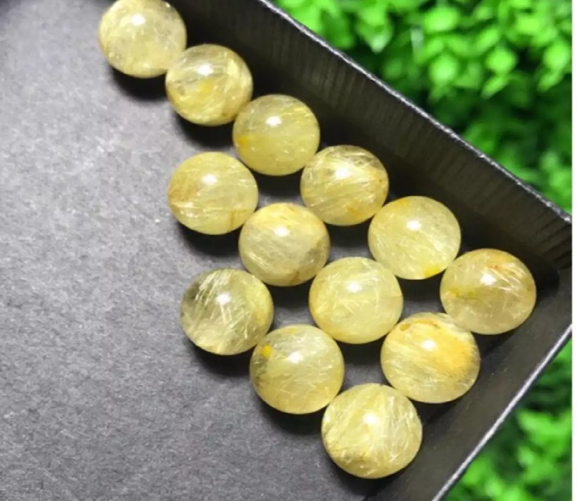 Hạt lẻ thạch anh tóc vàng