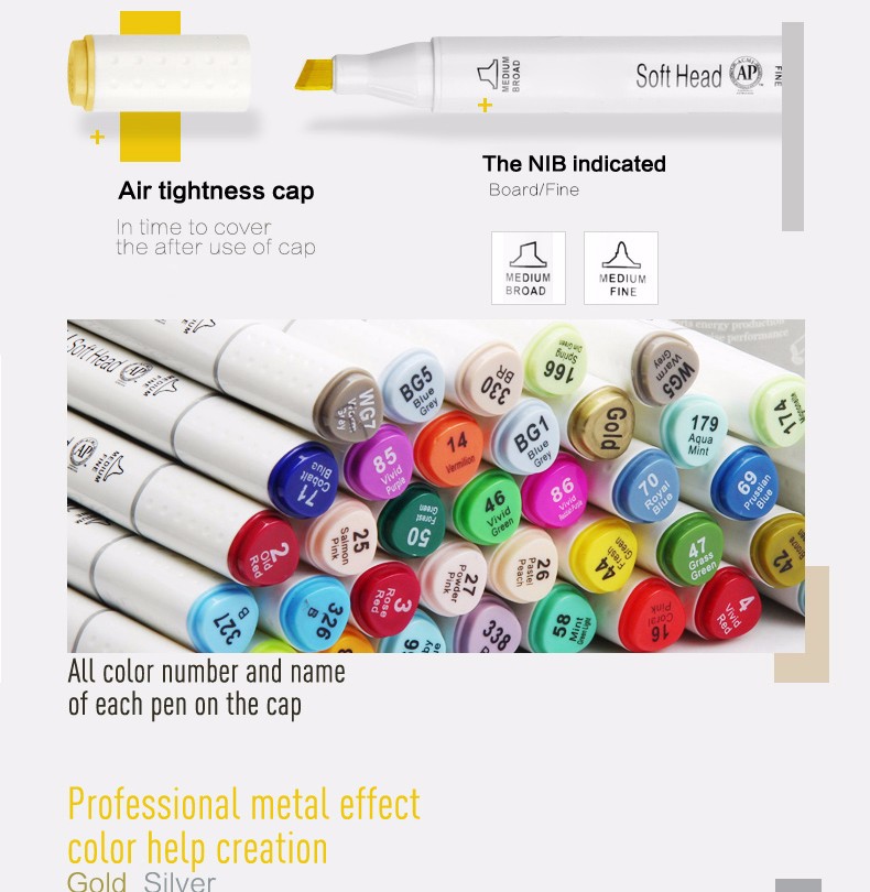 Bút Marker Superior Touch soft head ( bán lẻ 1 cây) -Link 1