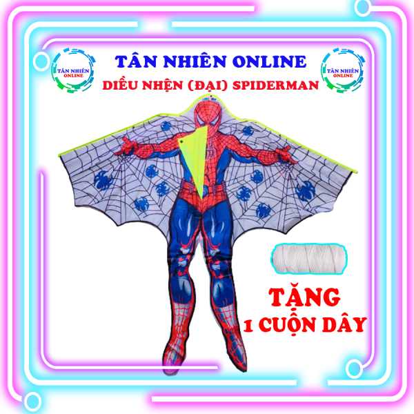 Diều siêu nhân nhện spiderman (Loại ĐẠI) thả thích hơn diều sáo, diều thả đẹp tặng kèm 1 cuộn dây diều mua về thả ngay