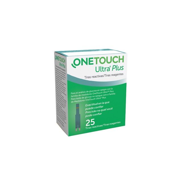 Que thử đường huyết Onetouch Ultra Plus hộp 25 que - Y TẾ ARSENIO