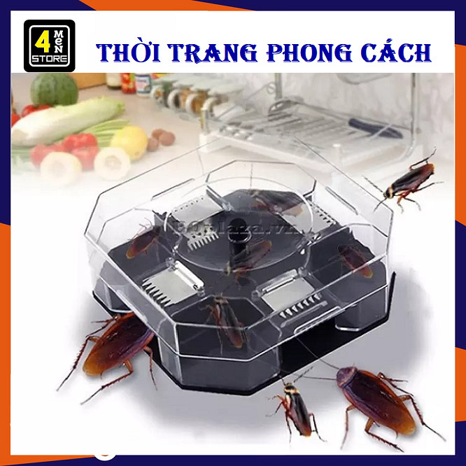 Dụng cụ bẫy gián bắt gián thông minh siêu tiện lợi không dùng hóa c.hất - hộp bẫy gián chuyên dụng an toàn hiệu quả
