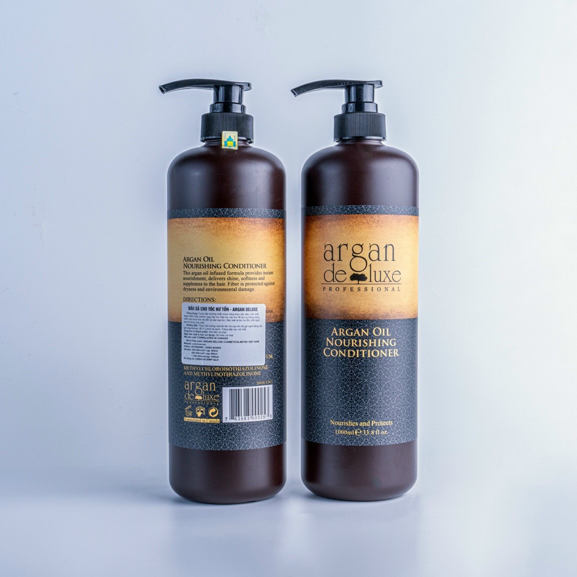 DẦU GỘI XẢ ARGAN DELUXE NOURISHING SIÊU MƯỢT TÓC CANADA 1000ML